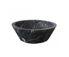 LAVABO EN MÁRMOL NEGRO MARQUINA CÓNICO