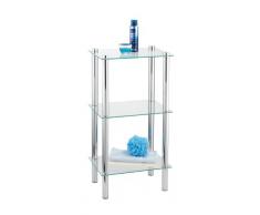Wenko 15851100 - Estantería cuadrada para baño con 3 repisas