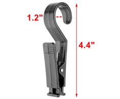 sourcing map Hogar De Dormitorio De Plástico para Tender Ropa Ropa De Toalla De Bolso Gancho De Clip De Pinza De Enganche 10 Pcs