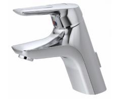 Ideal Standard A5646AA Ceramix Blue - Grifo monomando para lavabo con tirador y vaciador (cromado)