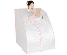Portátil Sauna de Vapor Spa en Casa y Silla Pérdida de Peso Adelgazamiento Baño Interior Belleza (plata)
