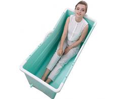zxcc Bañera Plegable Grande Independiente Esquina bañera de hidromasaje bañera Adulto/Adulto para los Ancianos,100 * 53 * 60cm