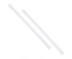 Sin taladrar Barra telesc/ópica bomoe Barra para Cortina de Ducha Regulable Neptun tambi/én Barra de Ropa Aluminio 55-90 cm