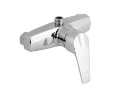 Broco Grifo de ducha Mezclador de ducha con Cuerpo de cobre Grifo monomando de ducha de Mango de aleación de titanio