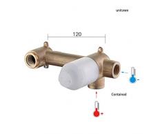 GRIFEMA Porto - Grifo Empotrado lavabo, mezclador de baño de pared, Cromo