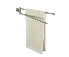 Wenko Bosio Toallero, Acero, Plata Mate, 43x5.5x9 cm