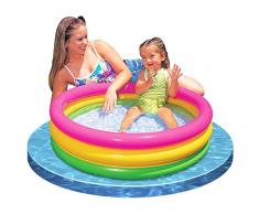 Intex 58924NP - Piscina 3 aros bebé Sunset, 86 x 25cm, 68L