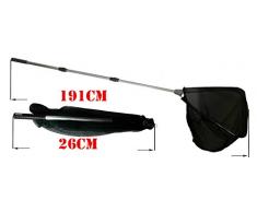 Generic YanHongUk150730-714 1yh2644yh de Tina devins red 1,9 m de recogida de pescado de Tina devins pezen 191 cm Universal 191 cm Uni extensible de pesca plegable para red tasaron Telecaster