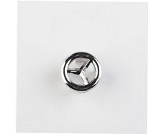 Cuenca Ollas 1pc Hogar De Baño del Lavabo Agujero del Desbordamiento del Ajuste del Agujero del Anillo De Cubierta del Casquillo De Inserción Ronda De Plata De Cerámica