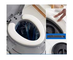 Shengshihuizhong Aseo portátil de Viaje Basicwise para Acampar y Hacer excursiones, baño portátil cómodo para Adultos y niños El último Estilo, diseño Simple. (Color : White)