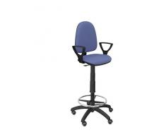 Piqueras y Crespo Taburete Ayna Bali Azul Claro Brazos fijos Ruedas de parquet, Talla Unica