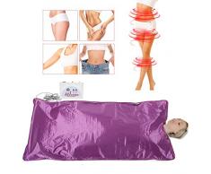 Infrarrojo lejano Sauna Manta de Calentamiento para Aliviar Fatiga fisica Máquina de terapia de desintoxicación para el cuerpo Shaper Adelgaza Fitness Adelgaza Sudor(EU)