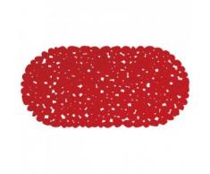 MSV 140884 - Alfombrilla de PVC para bañera, color rojo (35 x 68 x 0,1 cm)