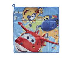 Set bolso neceser comedor Super Wings: toalla,cepillo,cepillo dientes,vaso