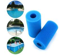 Lifreer 2 filtros de piscina reutilizables y lavables de espuma para bañera de hidromasaje Intex tipo A