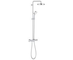Grohe Tempesta Cosmopolitan 210 - Sistema de ducha con termostato, alcachofa de 210 mm y teleducha de 100 mm con dos chorros y acabado cromado (Ref. 27922001)