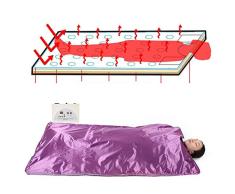 Manta de Sauna de Infrarrojos, Manta de Calentamiento de Sauna de Desintoxicación Infrarroja Lejana Digital Resistente al Agua Máquina de Belleza Antienvejecimiento para Adelgazar Forma Corporal(UE)