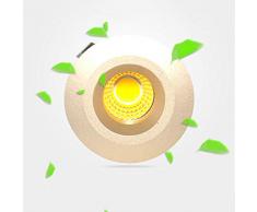 Modenny Lujo Techo dorado Decoración Redondo Panel de luz LED Techo direccional Empotrado Foco Luz de techo Hogar Ahorro de energía Antideslumbramiento Empotrable de iluminación para joyería Tienda de