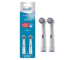 Dental Source SENSITIVE - Cabezales de recambio para Oral-B cepillo de dientes eléctrico - Para dientes y encías más sensibles - Compatible con brackets o implantes dentales - Pack de 2