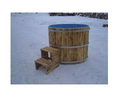 Sauna Buceo Piscina de madera de abeto exterior, vetado Interior Azul revestimiento 670