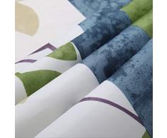 QULiang Cortina de baño, mampara de baño Impermeable y Moho, Cortina de baño de Hoja