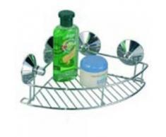 MSV 140325 ducha, estantería, Super ventosa, metal cromado/PVC, cromado, 20 x 7 cm