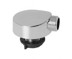 JENOR Conector de ducha de plástico cromado, para bañera, ducha, cabina, accesorios
