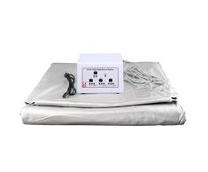 TOPQSC Sauna Manta para perder Peso 3 Zonas Digital Infrarrojo Lejano (FIR) Sauna de Calor Manta Adelgazar Terapia Desintoxicación Antienvejecimiento Cuerpo Máquina Belleza