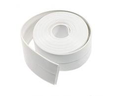 Waykino Cinta de Sellado de Pared Para Bañera o Bañera, Impermeable, Rollo de Esquina, Para Cocina, Inodoro, Bañera, Calabaza, Sellador de Azulejos de Ducha