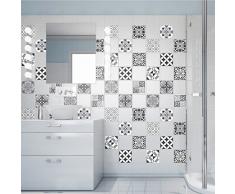 Ambiance-Live Cuadros de Cemento Adhesivos para Pared – Azulejos – 20 x 20 cm – 60 Piezas