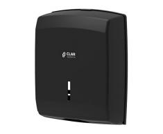 Clar Systems T6100PN I-nova Dispensador de Papel Toalla, 600 Toallas, Acabado Soft Touch, Color Negro