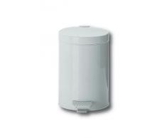 WESCO 104 012-01 - Papelera de baño, Color Blanco