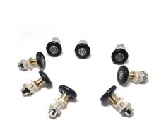 Juego de 8 ducha rodillos de puerta Runners Ruedas Tiradores 25 mm