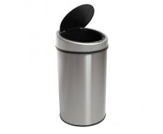 TecTake 40 litros Papelera Cubo Basura Sanitario Inox con sensor de apertura