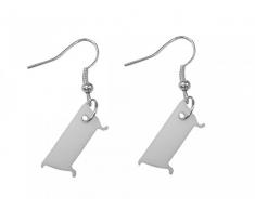 Bañera pendientes colgantes Miniblings bañeras bañera baño beauty plexiglás blanco