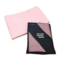 EXERZ Microfibra Extra Grande XL Toalla para Viaje / Toalla para Deporte (150 x 85 cm) con Bolsa de Transporte – Gimnasio - Campamento - Natación - Yoga - Playa - Vacaciones - Baño, Muy Absorbente Compacto Ligera Antibacteriana