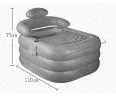 GZ Bañera Inflable, Engrosamiento Plegable Adulto de la Tina del Hogar Mantenga el Plegamiento Caliente de la Bañera, Conveniente,Rosado,110 * 85 * 75
