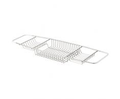 MSV Acero Inoxidable Bandeja para bañera, Multicolor, 68,5 x 18 x 5,5 cm