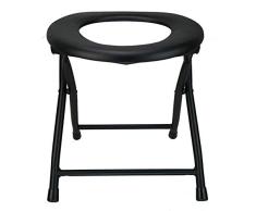 SSRSHDZW Aseo Mujer Embarazada Higiénico Anciano Silla De Baño En Cuclillas Inodoro Portátil Plegable Aseo Móvil Simple Silla