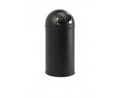 V-Part VB 404550 - Papelera (40 L, tapa giratoria), color negro mate