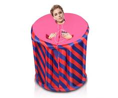 GHLMX 1 Juego Portátil Plegable Interior Sauna De Vapor Inflable Caja para Calorías Quemadas Y Mantener La Piel Sana Cuarto De Cocción Al Vapor con Caja De Baño De Vapor Y Máquina De Fumigación 1.5L