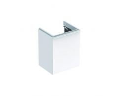 Geberit Lavabo Smyle Square Lavabo lavamanos, 500351, 442x617x356mm, con 1 Puerta, Apertura a la Izquierda, Color: Estructura de Madera de Nogal/melamina - 500.351.JR.1