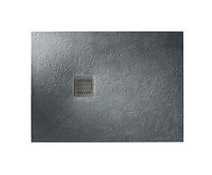 Roca - Plato de ducha extraplano de STONEX® - Serie Terran, Color Blanco