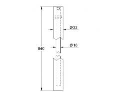 GROHE - Barra opcional p/sistemas ducha 840 mm - Ref: 48 054 000