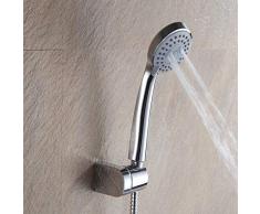 Alcachofa de Ducha de Mano Abs circular de ahorro de agua Plástico de mano Accesorios de ajuste de tres velocidades Ahorro de agua a alta presión fácil de limpiar clásico y duradero