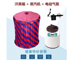 Yingtan Inflables, Baño, Baño,Inflables Sudor Vaporera Plegable De Sauna Sauna De Vapor De La Máquina De Vapor Jiating Fumigación Barril Barril,Rojo 90*110Cm De Vapor Y Del Motor De La Bomba De Gas