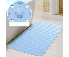 Baño Antideslizante tapetes Guijarro Suave baño Antideslizante Alfombra de bañera con ventosas Masaje-A 60x90cm(24x35inch)