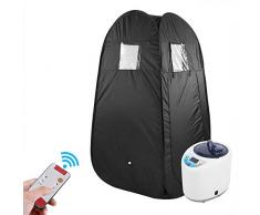 Sauna de vapor plegable portátil, 2L Portable Home Spa Sauna de vapor Pérdida de peso Máquina de spa para adelgazar Skin Spa Sauna Home Spa(Enchufe de la UE 220V)
