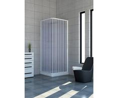 Cabina de ducha de PVC extensible con dos lados dos puertas lado 70/80