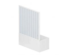 RL Puerta Mampara de bañera 150 CM de PVC Mod. Nina con Apertura Lateral